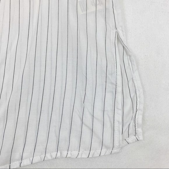 Max Studio striped popover shirt long sleeve tunic - Picture 5 of 8